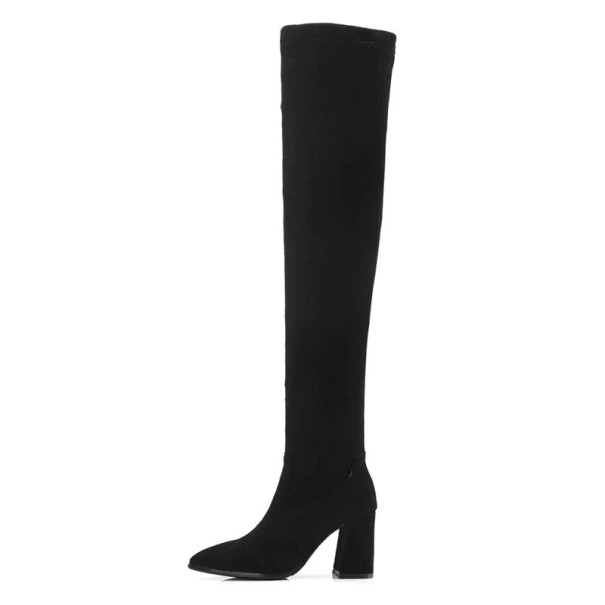 Overknee-Stiefel für Damen A682 schwarz 40