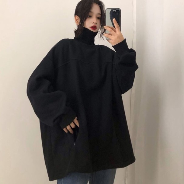 Oversized coltrui voor dames zwart S