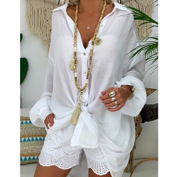 Oversized damesshirt wit S