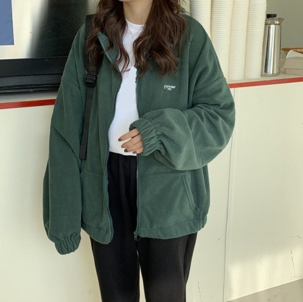 Oversized sweatshirt voor dames P1458 donkergroen M