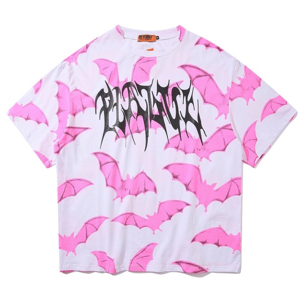 Oversized T-shirt met vleermuisprint voor dames M