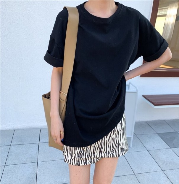 Oversized T-shirt voor dames B103 donkergrijs