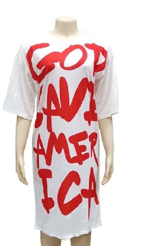 Oversized T-shirtkjole M
