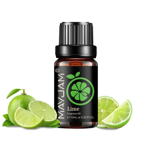 Ovocný esenciální olej 10 ml do difuzéru a svíček aromaterapie pro provonění interiéru a domácí použití Lime