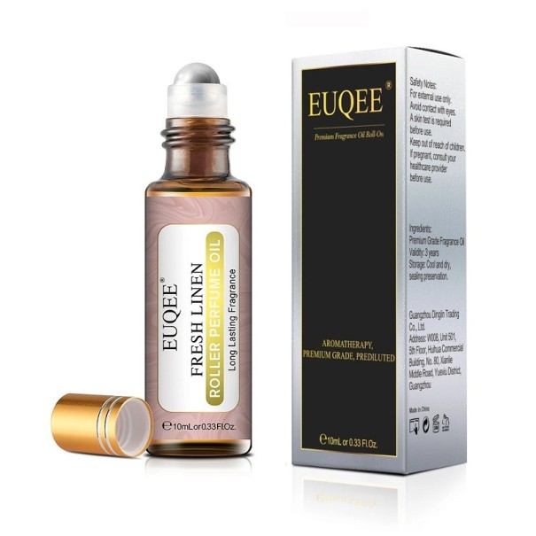 Ovocný vonný olej roll-on guličkou Esenciálny olej s ovocnou vôňou Aróma olej aplikačnou guličkou 10 ml Fresh Linen