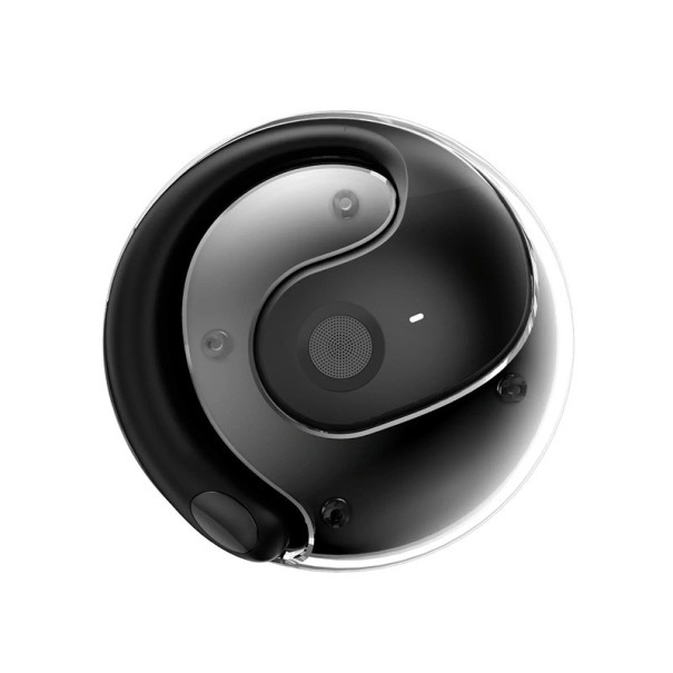 OWS Căști intraauriculare Bluetooth fără fir cu microfon Sunet stereo HiFi Smart Touch impermeabil Căști sport tip C încărcare negru