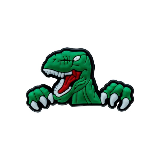Ozdoba para crocs dinossauro 2–3 cm PVC verde decoração para calçado crocs com fácil colocação para crianças e adultos 1