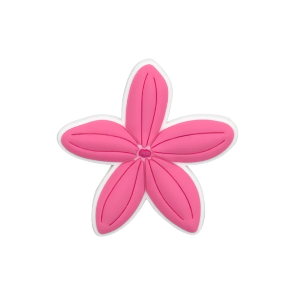 Ozdoba sur crocs fleur rose PVC décoration pour chaussures crocs accessoire floral facile à mettre en place décoration stylée pour chaussures 1