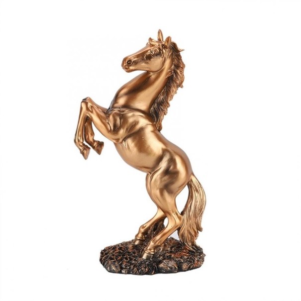 Ozdobna statuetka konia miedź