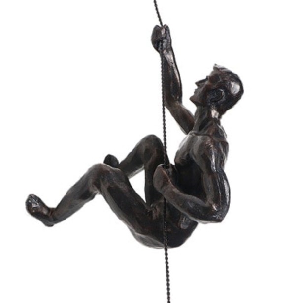 Ozdobna statuetka wspinacza ciemnoszary 2