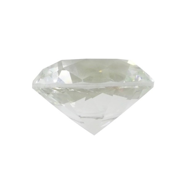 Ozdobny szklany diament 5 cm