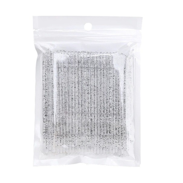 P3312 Set Mikro-Wimpernbürsten schwarz 50 Stück