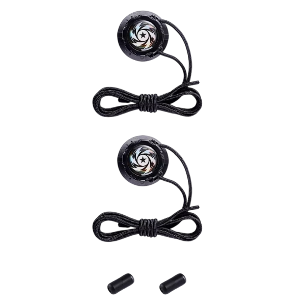 Paar Automatischer Schnürsenkel 110 cm Modernes Design Ohne Binden Drehverschluss Starkes Band Für Sneakers Sportliche Schuhe schwarz