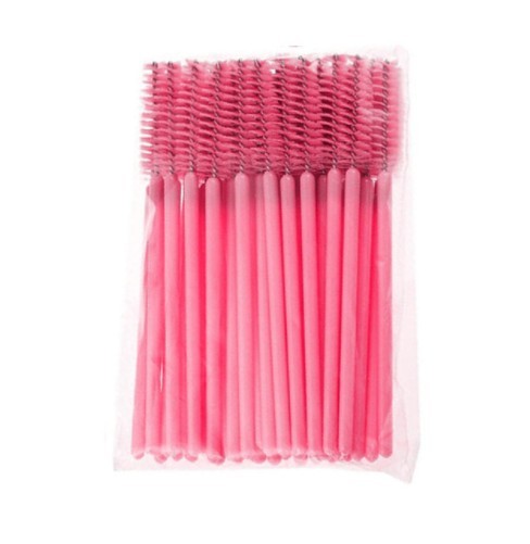 Packung mit 50 Mascara-Applikatoren rosa