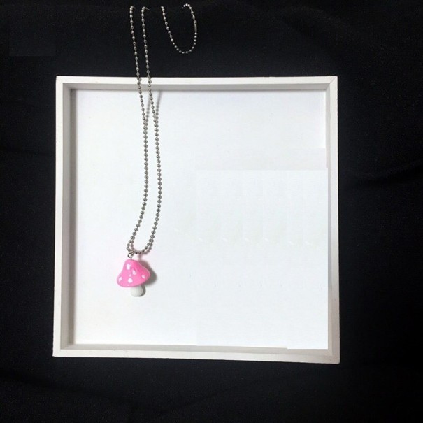 Paddestoelketting voor dames roze