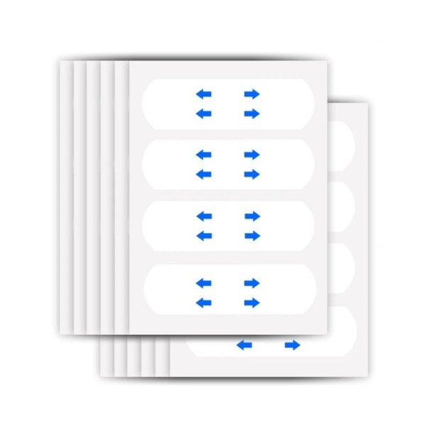 Págs de lifting para o rosto Adesivos transparentes finos para o rosto Fita adesiva para lifting do rosto Fita transparente contra rugas e pele flácida 40 unid 1