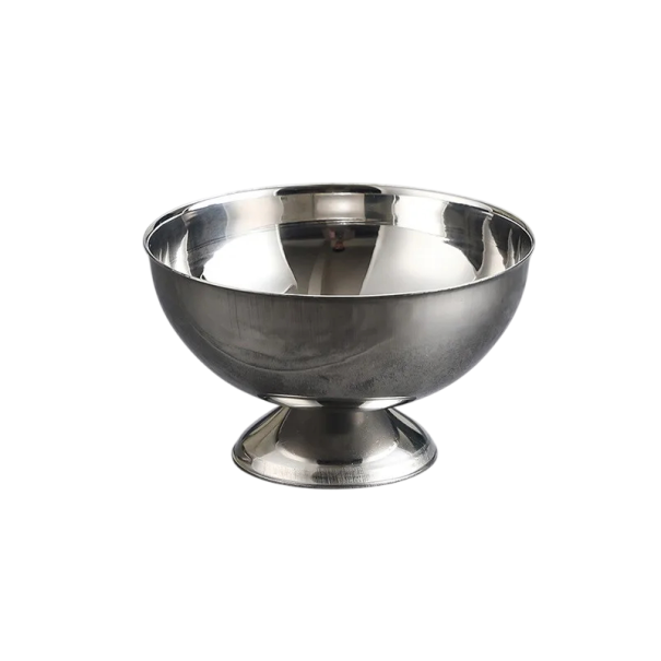 Pahar din inox pentru înghețată 9,5 x 6 x 6 cm bol de desert din inox bol argintiu pentru prăjituri și servirea deserturilor 1