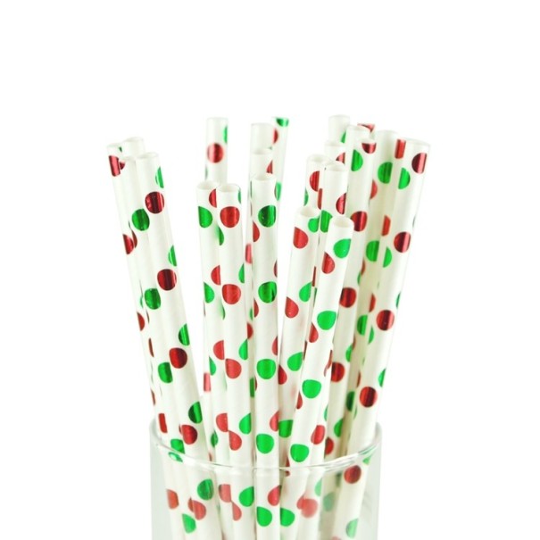 Pailles de Noël 25 pcs 3