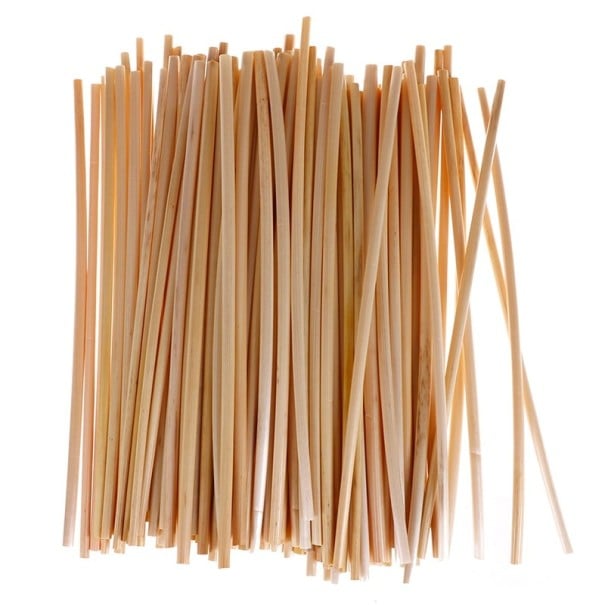Pailles naturelles en paille 100 pcs Pailles pour boire des limonades et des cocktails Longueur 20 cm Remplacement des pailles en plastique 1