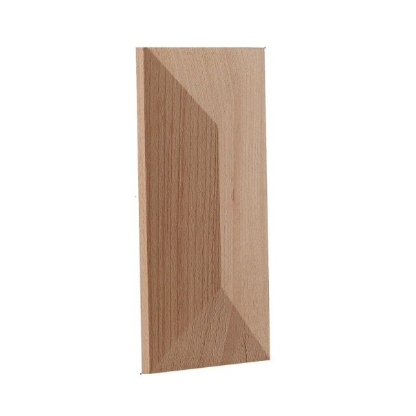 Painel decorativo em madeira 8 × 4 cm madeira maciça natural elemento em relevo para decoração de móveis e interiores 1