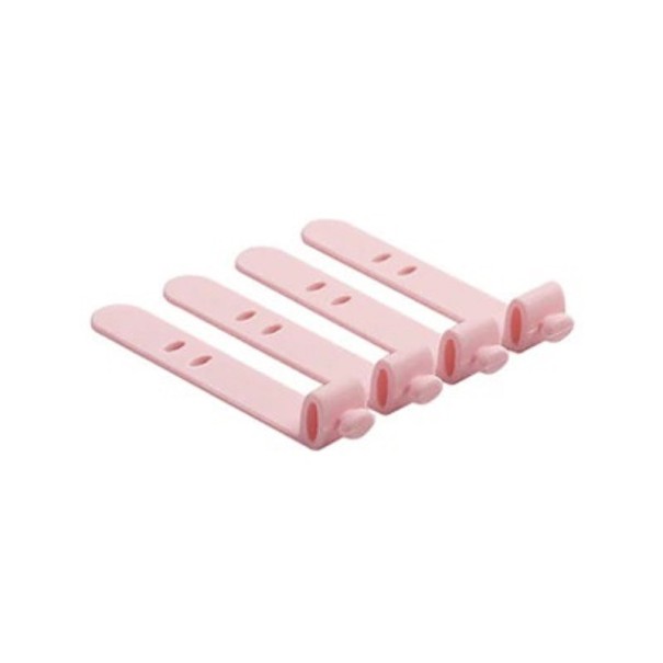 Paire de serre-câbles 4 pcs rose