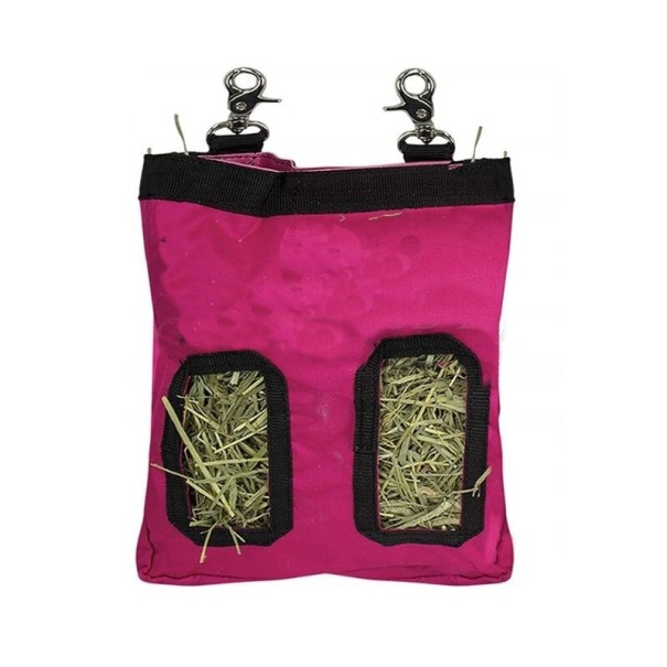 Pajar colgante para roedores rosa oscuro S