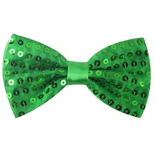 Pajarita con lentejuelas Elegante accesorio para hombre Elegante pajarita brillante Largo ajustable Talla universal Ideal para eventos formales y festivos verde