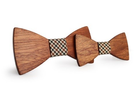 Pajarita de madera para hombre y niño J639 2