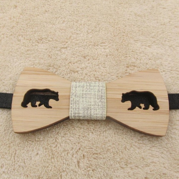 Pajarita de madera para niño T1498 1