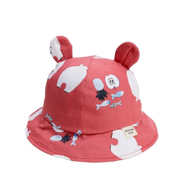 Pălărie pentru copii cu urechi Gemma roșu