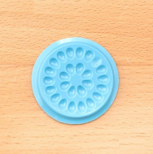 Paleta de pegamento para pestañas azul 20 uds.