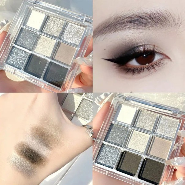 Paleta de sombras de ojos Sombras de ojos con brillo 16