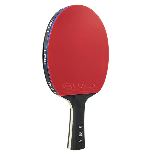 Paleta de tenis de mesa 173 g con mango largo 5 capas de madera 2 capas de carbono goma adherente 2 tipos de espuma Raqueta profesional 1
