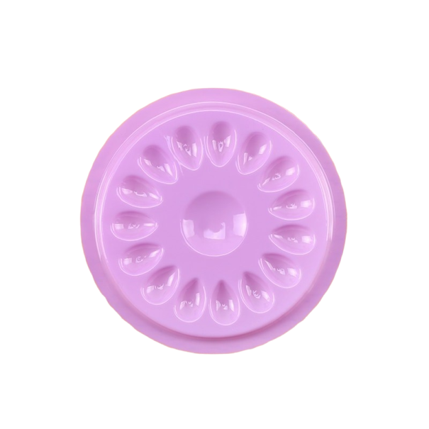 Palete para cola de pestanas 50 unid P3345 roxo