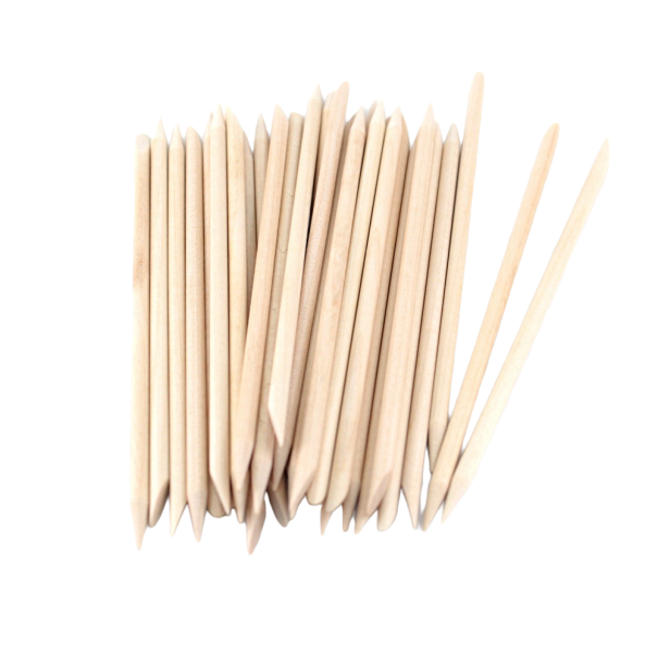 Palitos de madera para manicura 30 uds. 11,5 cm