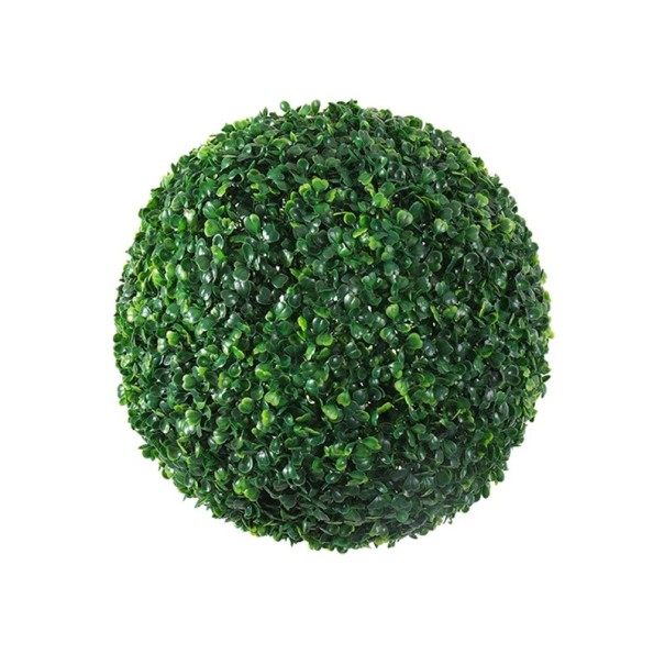 Palla copuliforme in plastica verde da 40 cm Decorazione in plastica Pianta da interno ed esterno Simulazione di erba Decorazione per giardino 1