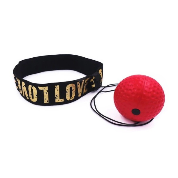 Palla da boxe con fascia rosso
