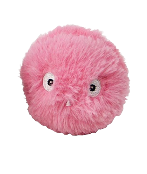 Pallina di peluche per animali domestici rosa