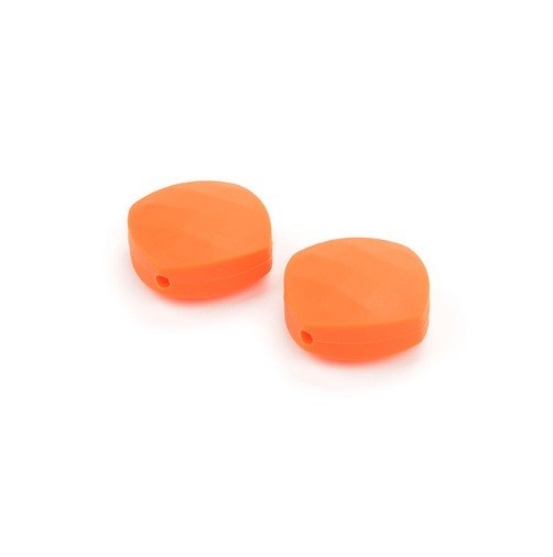 Palline in silicone a forma di quadrato per bambini - 50 pz arancione