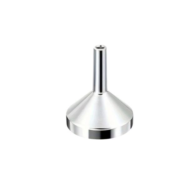 Pâlnie metalică reîncărcabilă 21x4x18 mm pentru sticle de parfum de călătorie Dozator de parfum cu fund Mini asistent pentru reumplerea argint