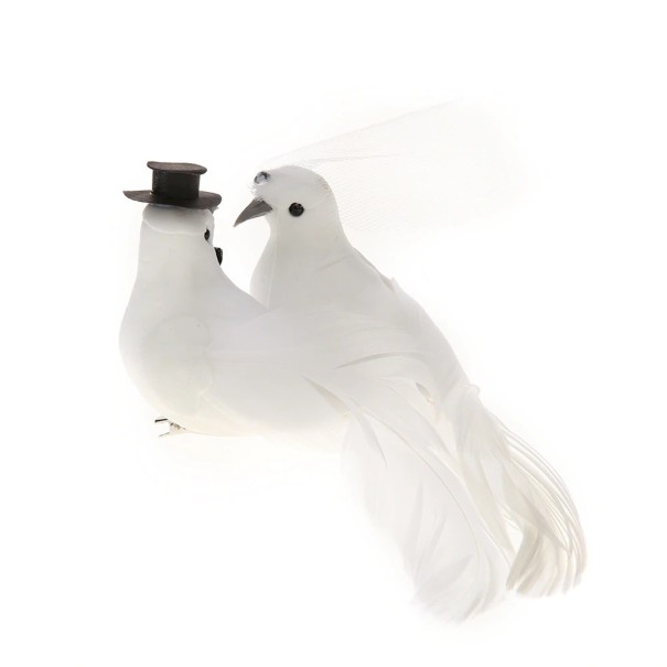 Palomas decorativas para boda 2 uds. 1