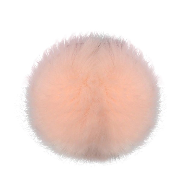 Päls pompom på hatt J3502 rosa