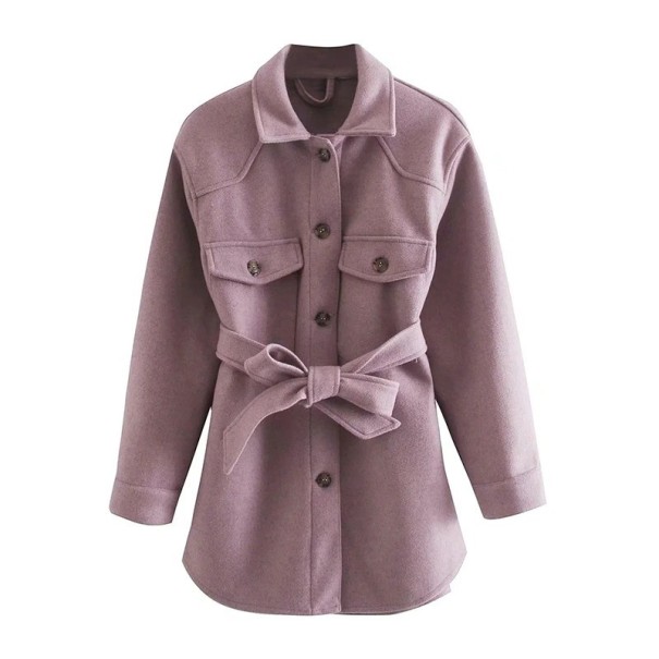 Palton de dama A3054 violet deschis L
