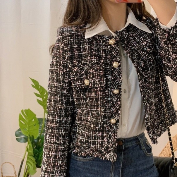 Palton de dama P1390 negru S