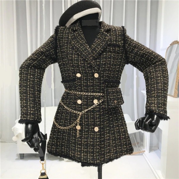 Palton de damă P1437 negru S