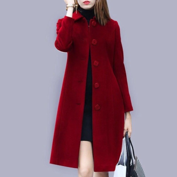 Palton de damă P1857 burgundy XL