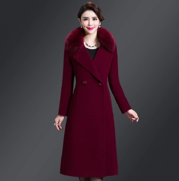 Palton de dama P2513 burgundy S