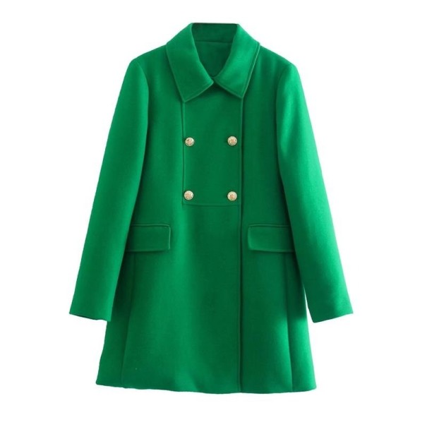 Palton de dama verde P2371 M