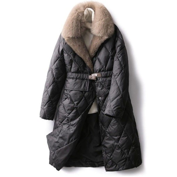 Palton de iarnă de damă P2546 negru M