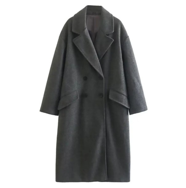 Palton de iarnă de damă V151 gri XS